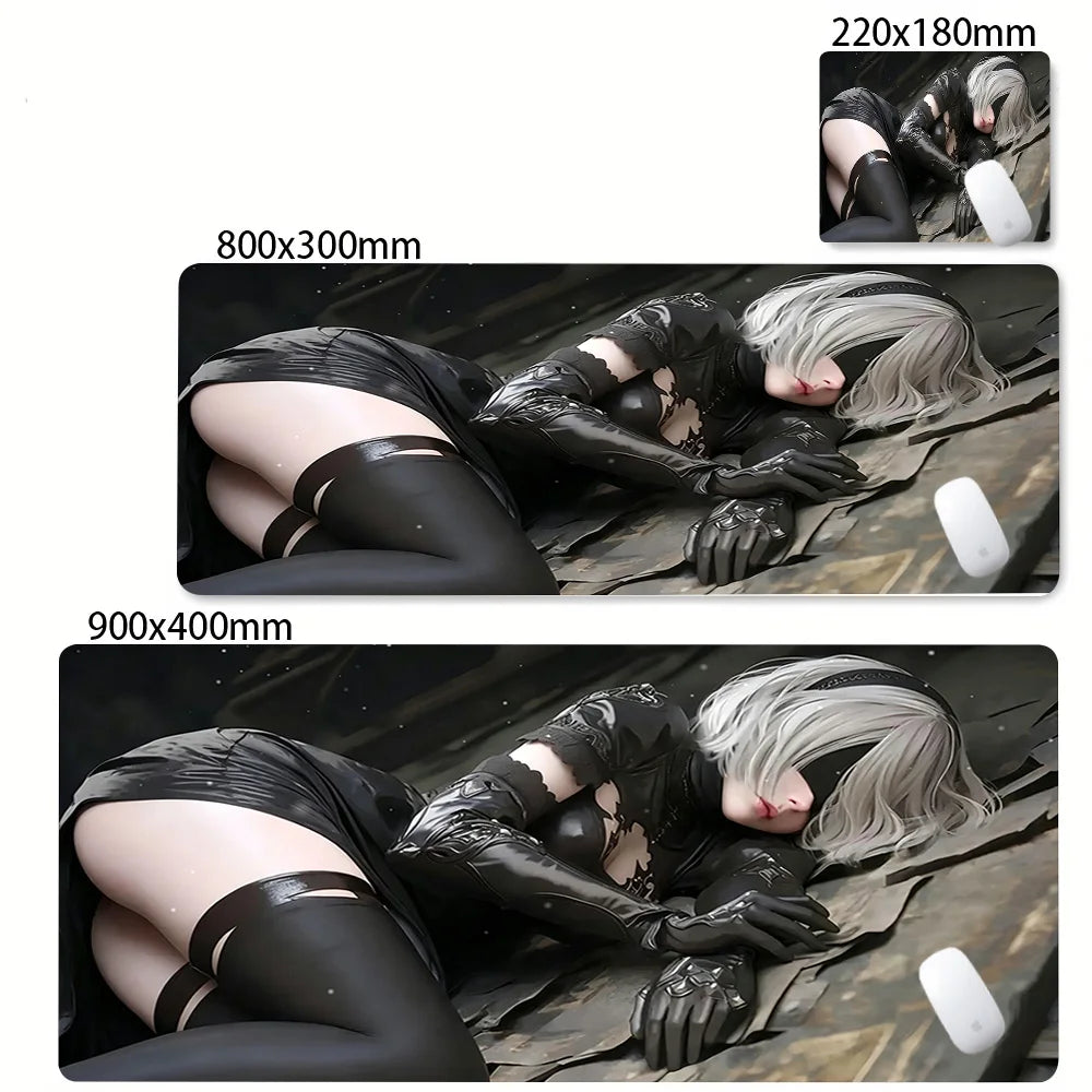 NieR Automata Kawaii Mouse Pad Gaming Accessories Keyboard Desk Mat Computer Deskmat Pc Gamer Mats Anime Sexy Girl Mousepad Xxl