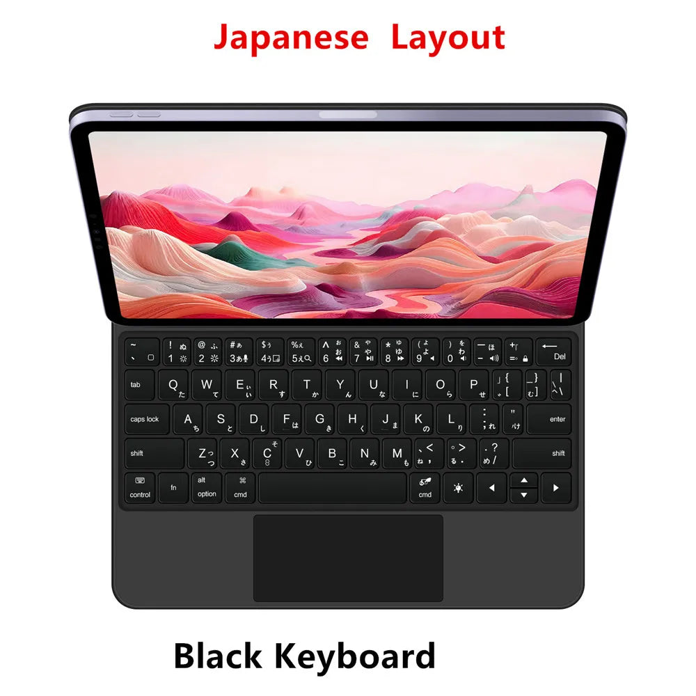 Magic Keyboard Folio For Xiaomi Pad 7 2024 Mi Pad 7 8 Pro 11.2' Tablet Smart Case For Xiaomi Pad 8 Spanish German Keyboard Cover
