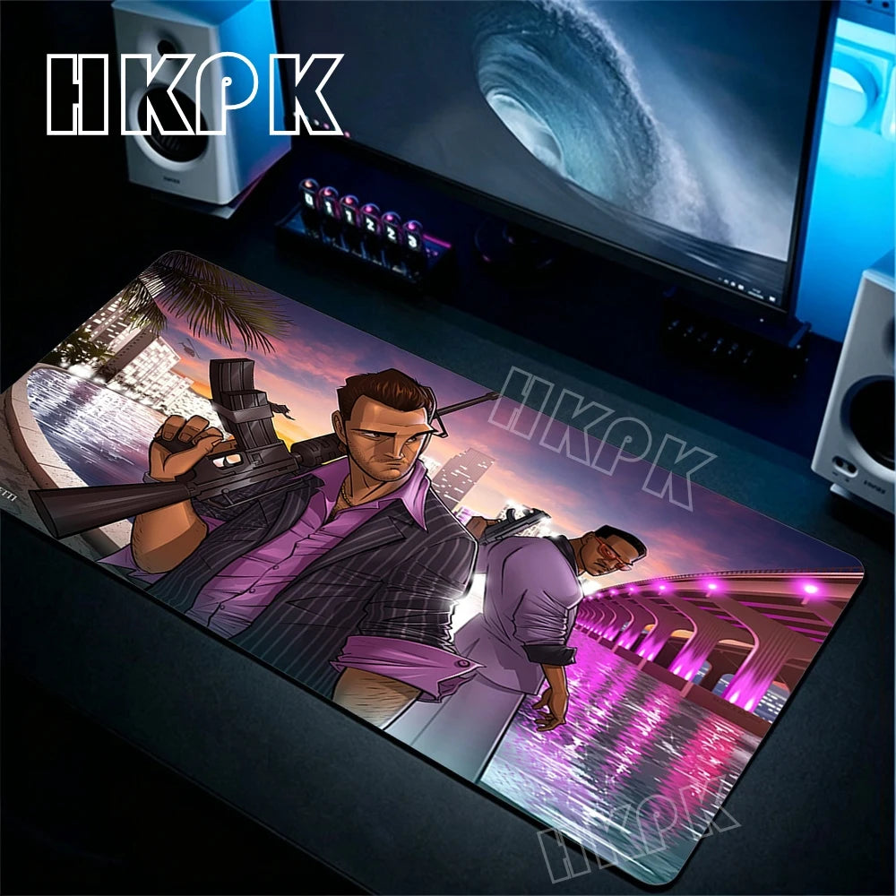 XL Grand Theft Auto GTA Mouse Pad Gamer Computer Office Accessories Mousepad Rubber anti Slip Big Mat Giving Gifts to Boyfriends