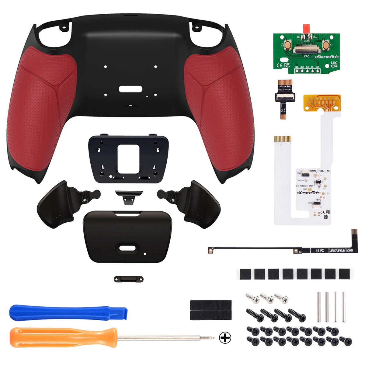 eXtremeRate Back Paddles Programable RISE V3 Remap Kit for ps5 Controller BDM-030/040/050, Upgrade Board Back Shell Back Button
