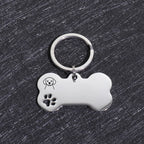 Custom Name Dog Tags Personalized Text Dog ID Tag Bone Shaped Stainless Steel Laser Engraving Anti-lost Customized Pets ID Tag