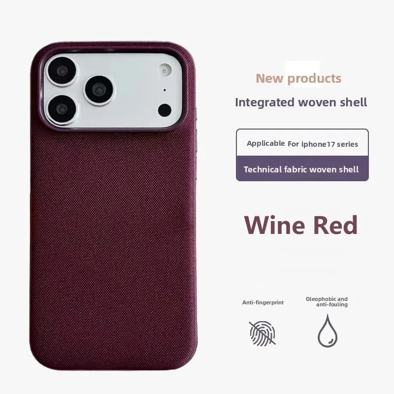 High Quality Original Technology Woven Case For IPhone 17 16 15 14 13 18 Pro Max Air Official For Magsafe Magnetic Protect Cover