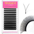 TDANCE 3D 4D 5D 6D Premade Fans Eyelash Extension W Style Faux Mink Natural Soft Bloom Lash Automatic Flowering Volume Eyelashes