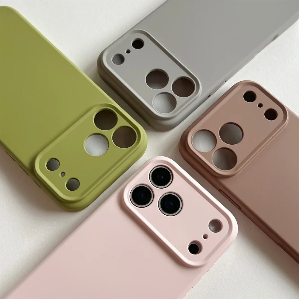 TPU Shockproof Cover For iPhone 17 16 Pro Max For iPhone 17Air 16 15 14 13 Plus Case Liquid Silicone Original TPU Magsafe Case