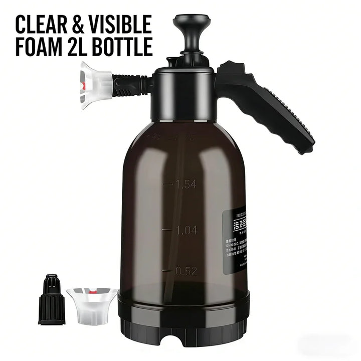 Car Washing Spray Pot Foam Spray Pot 2L Spray Type with Pressure Relief Valve for Household Car Spray Hand Pressure Spray Pot