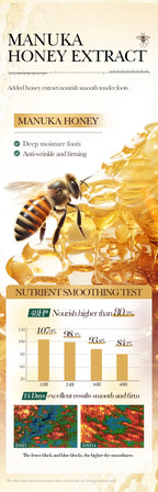 Vitamin E Foot Mask Manuka Honey Nourishing Long-lasting Moisturizing Hydrating Exfoliating Remove Dead Skin Foot Skin Care