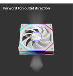 Nollie FAN GC120 ARGB Cooling Fan Modular Stackable Splicing PWM Silent 120mm RGB Fans