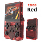 R36S Retro Handheld Video Game Console 3.5 Inch IPS Screen 128GB Portable Pocket Player Linux System Preloaded Games Boy Gift