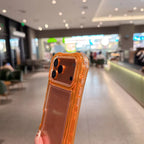 Luxury 3in1 Clear Anti-Drop Phone Case for iPhone 18 17 16 15 14 Plus 13 Pro Max Candy Colour Frame Wrist Strap Protection Cover