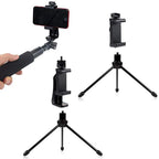 Photo Vlog Filming Accessories Portable Tripod Mount Cell Phone Clip For All Smartphones And Tripods Office Desk Live Broadcast