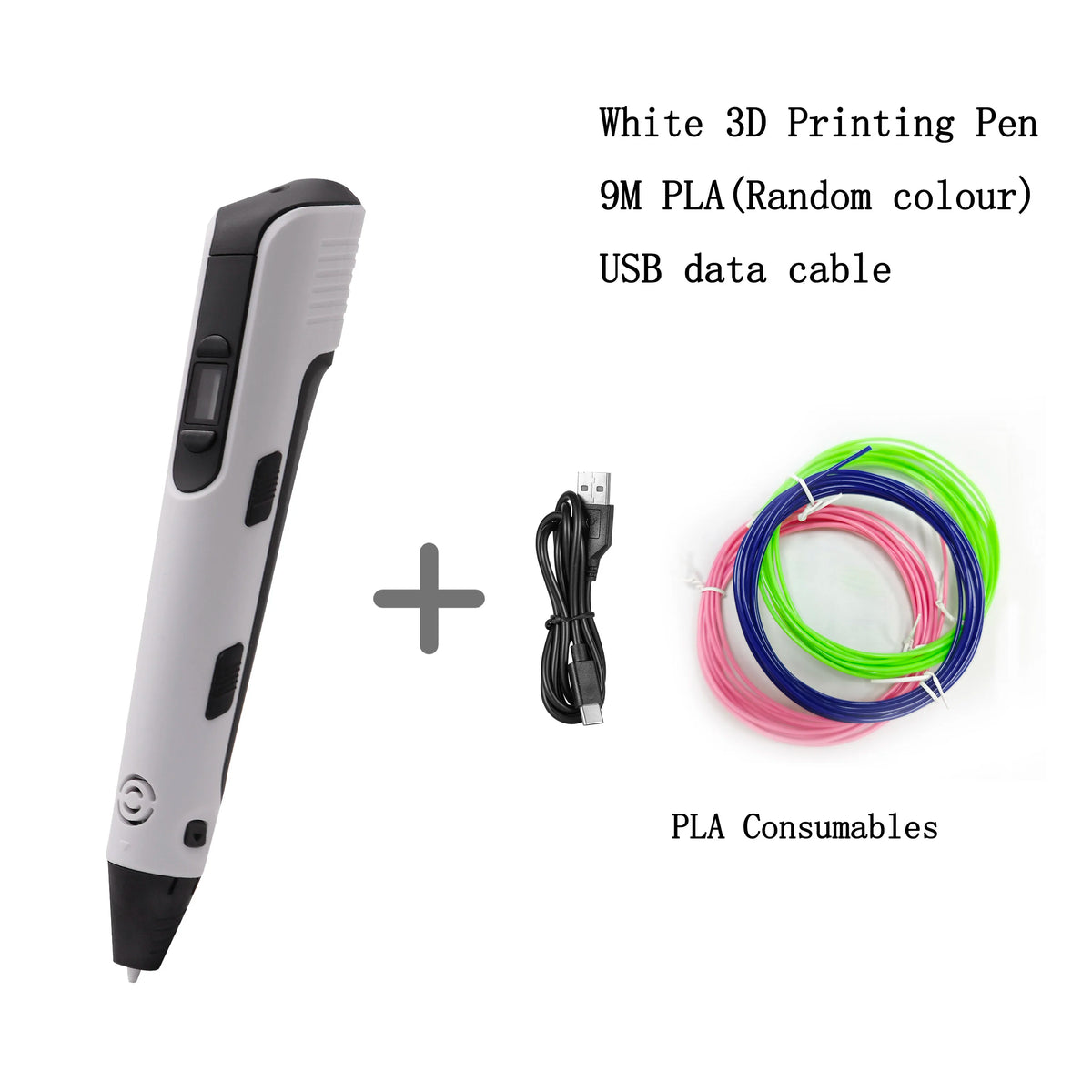 Upgraded 3D Printing Pen 9 Meter Pla Filaments Children S Birthday Christmas and New Year Gifts Three Dimensional Painting Tools