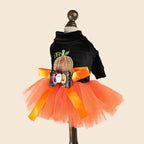 Halloween Costumes Dresses For Dog Elegant Pet Vest With Tutu Skirt Autumn Winter Girl Female Pet Toy Poodle Small Breeds Cat