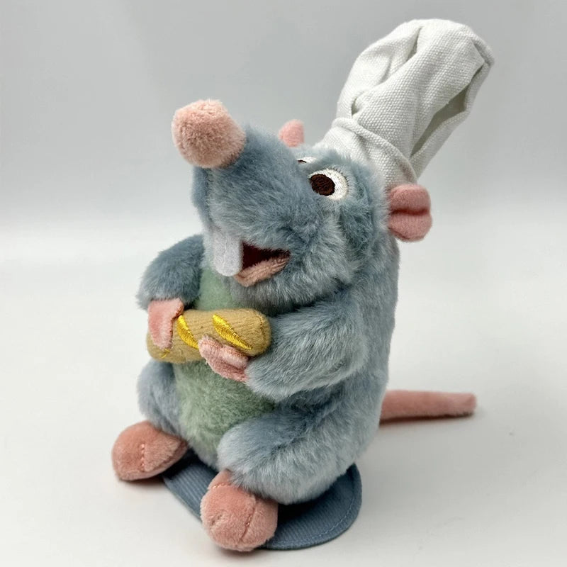 Anime Ratatouille Chef Remy Magnetic Plush Toy Room Decora Doll Kid Shoulder Plush Doll Decoration Headband Toys Birthday Gifts