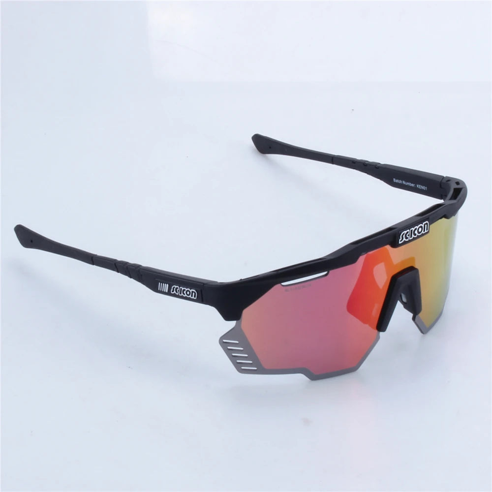 SCICON AEROSHADE KUNKEN UV400 Cycling Sunglasses with Case - Outdoor Sports Men's MTB Road Bike Eyewear Women's Goggles