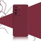 Original Mobile Phone Cover for Samsung Galaxy S20 FE Plus Ultra SamsungS20Ultra S20Plus 5G Soft Square Liquid Silicone Case Bag
