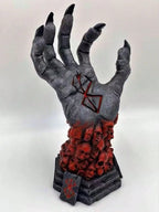 Creativity Demon's Berserk Divine Hand Statue - Gothic Halloween Decor, Anime Horror Collectible Resin Art with Bone Details han