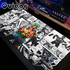 XXL Large Anti-Slip Rubber Mouse Mat One Piece Roronoa Zoro Gaming Mouse Pad Stitched Edge Desk Mat for PC Gamer Keyboard Laptop