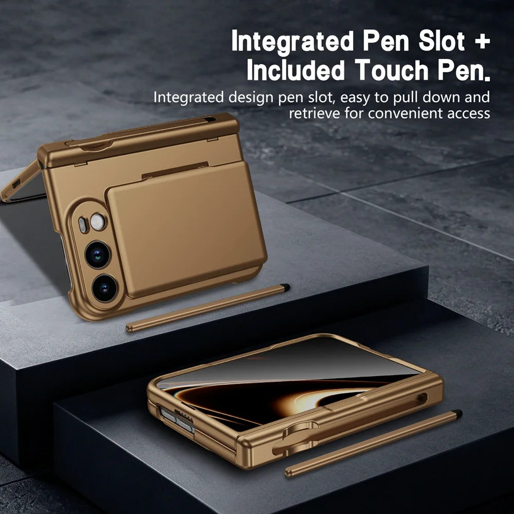 iPhone Duo Case With S Pen Holder Card Wallet Hinge Screen Protector And Stand
