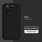 Durable Matte Angel Eyes Case for Xiaomi 13T 13 T Pro Shockproof Soft Square Liquid Silicone Original Mi13T 13TPro 5G Back Cover