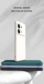 Liquid Silicone Cover for Xiaomi Redmi Note13 Note 13R 13 R Pro Plus 13RPro 5G Square Soft Original Mobile Phone Accessorie Case