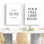 Minimalist Text Inspirational Poster Wall Art Print Poster Decorative Mural Home Decor Gift Unframed