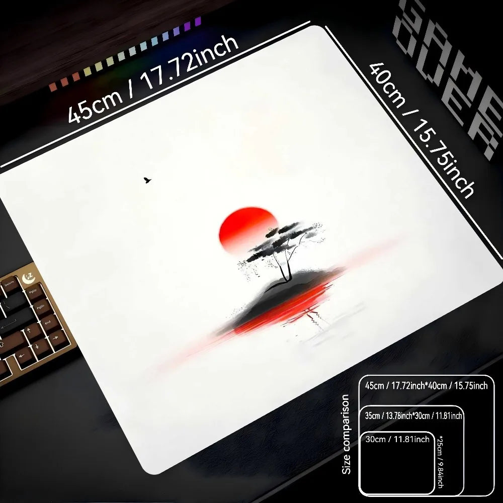 CIFBUY Photovoltaic Glass Gaming Mouse Pad Tempered Micro Etched Smooth Surface FPS Esports Desk Mat for Office Home PC Laptop