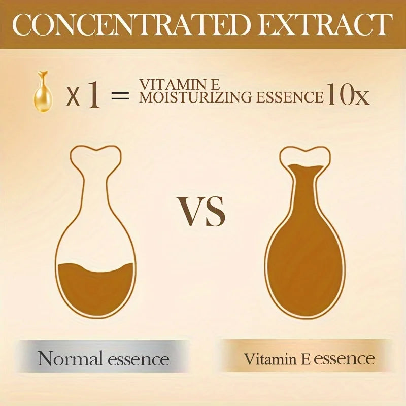 Vitamin E Moisturizing Essence Capsules, Nourishing and Hydrating Facial Essence, Deep Hydrating Essence