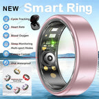 R10 Smart Ring with Charging Case Multi-color Ring Men Women Health Sleep Heart Rate Monitoring IP68 Waterproof Multi-sport Mode