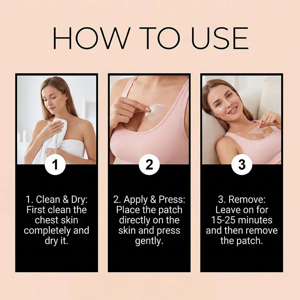 Breast Volume Boost Firm Patches 3 in 1 Nano Water Soluble Microneedle Body Care for Breast Butt Lift Targeted Hydration
