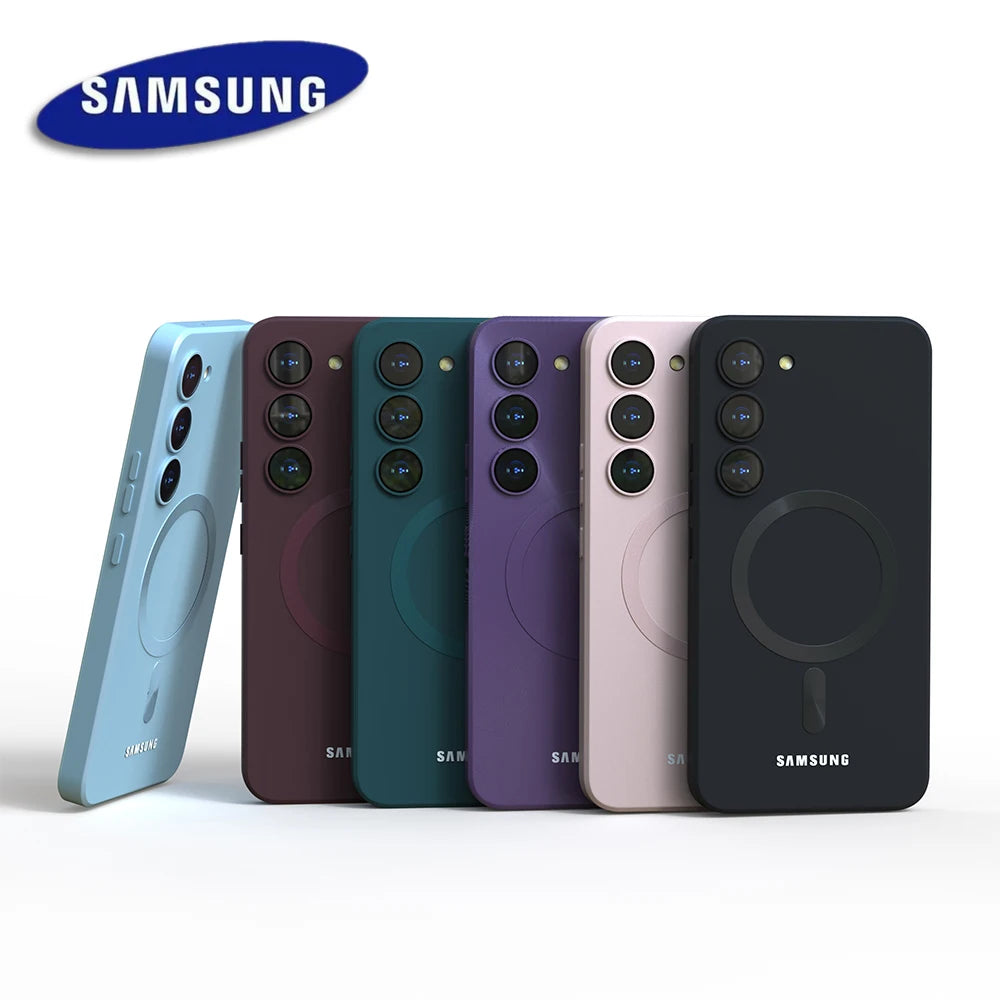 For Samsung Galaxy S25 S23 S22 S21 S26 Plus S24 FE A56 A55 A54 A36 A35 A16 Magnetic Case Shockproof Protective Back Cover Funda