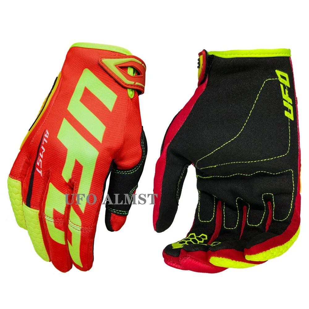 UFO Almst Off-Road Motorcycle Gloves Enduro Shockproof Mens Racing Guantes Moto Cross Luvas Motorbike MX ATV Gloves for Summer
