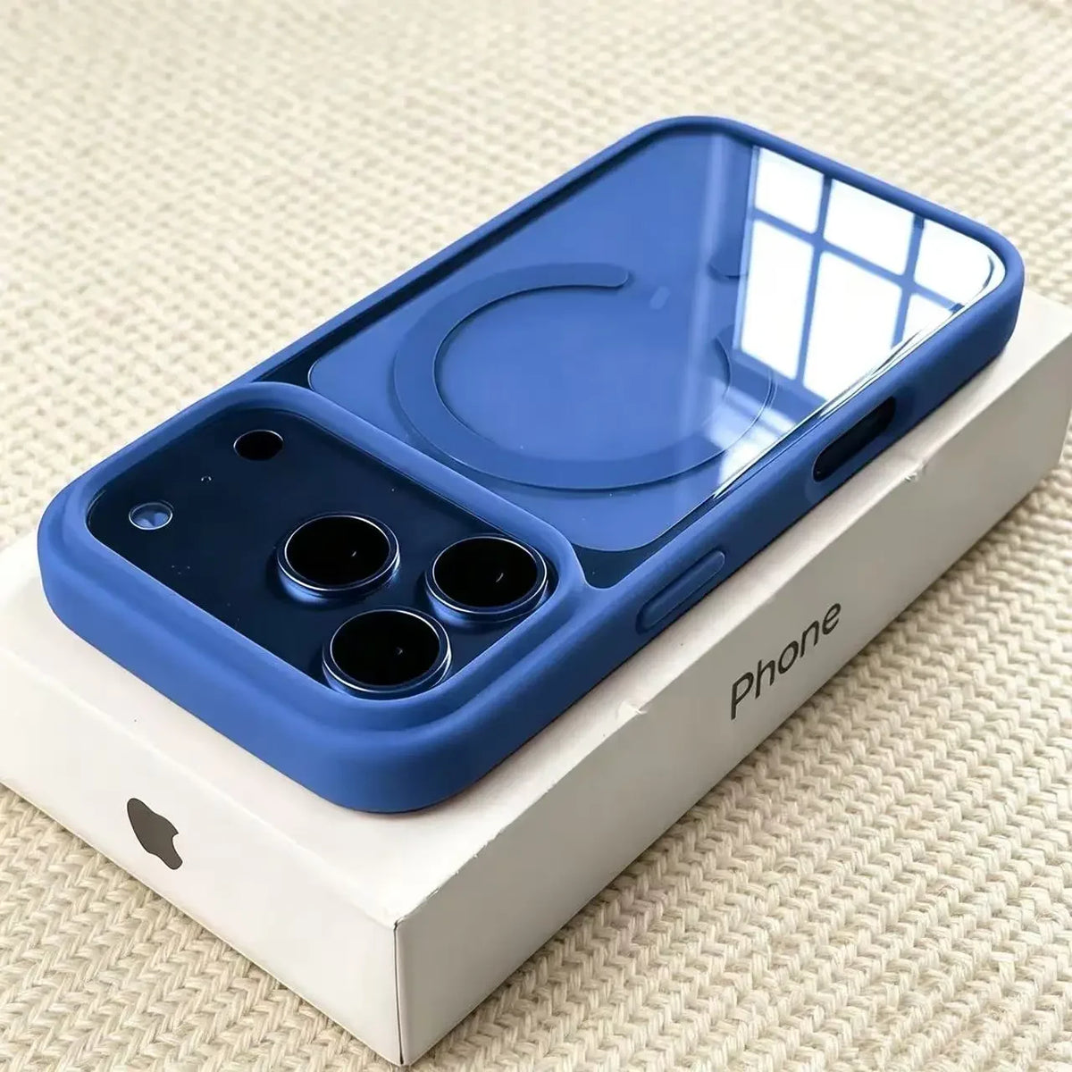 Fashion for Magsafe Wireless Charge Phone Case for IPhone 17 Air 16 15 14 Plus 13 12 Pro Max Transparent Acrylic Back Cover
