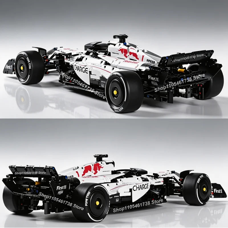 2026 NEW MK6025 Technical Classic Performance 1900+Pcs RB21 White Sports Car Building Blocks MOC DIY Assembly Model Boy Toy Gift