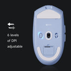 MCHOSE G3 V2 Wireless Gaming Mouse PAW 3395 Sensor Tri-mode 800mAh All-Around Grip Omron Mechanical Switches TTC Silver Wheel