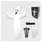 Large Inflatable Halloween Ghost Decor, Standing Ghost Yard Decoration, PVC Outdoor Lawn Garden Halloween Party Display Prop