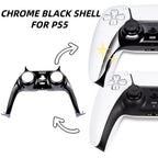 Chrome Black Glossy Chrome DIY Replacement Controller Shell for PS5 Custom Plates Cover Compatible Upgrade For PS5 Slim