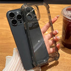 Luxury Shockproof Transparent Case For iPhone 17 16 15 14 13 12 11 Pro Max X Xs XR Max 7 8 Plus SE Clear Soft Bumper Cases Cover
