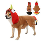 Halloween Dogs Turkey Costume Pets Thanksgiving Costume Winter Clothes Apparel Cosplay Dress Up for Small Medium Large Dogs