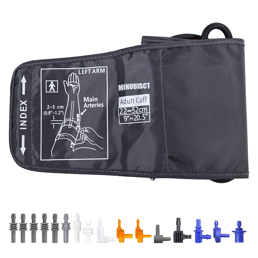 Adjustable Arm Blood Pressure Cuff 15-24cm 30-43cm 32-52cm Sphygmomanometer Sleeve Belt Medical Household Blood Pressure Monitor