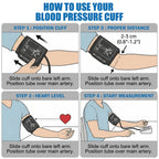 Adjustable Arm Blood Pressure Cuff 15-24cm 30-43cm 32-52cm Sphygmomanometer Sleeve Belt Medical Household Blood Pressure Monitor