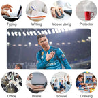 hot team R-rONALDO C Mouse Pad Mousepad Large Gaming Mouse Pad LockEdge Thickened Computer Keyboard Table Desk Mat