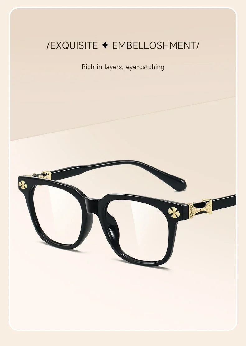 2026 BEAU FIVE Retro Square Blue Light Blocking Computer Glasses