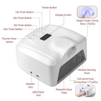 2 IN 1 Nail Lamp Single Toe Single Finger Gel Nail Curing Lamp Full Hand Fast Drying LED Light Nail Dryer Auto Sensor Dual Lamp