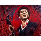 Portrait Art Canvas Painting Movie Graffiti Tony Montana Poster and Prints Wall Art Picture for Living Room Home Decor Cuadros