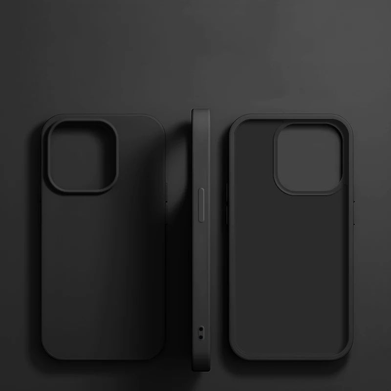Luxury Liquid Silicone Phone Case for APPLE iPhone 18 13 12 14 15 16 Pro Max Cases for iPhone 17 Pro Shockproof Protector Cover