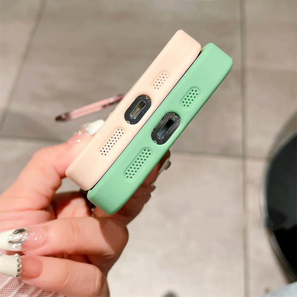 Magnetic Stand MagSafe Shockproof Lens Protection Case for iPhone 12 to 18