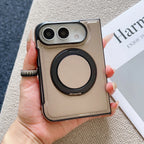 360° Rotating Bracket Magnetic Case For iPhone Duo For Magsafe PU Leather Shockproof Cover Funda
