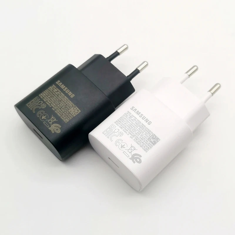 Samsung 25W PD Super Fast Charger Power Adapter Type C Cable For Galaxy Z Flip Fold 6 5 4 3 2 S20 S21 S22 S23 S24 Note 20 Ultra