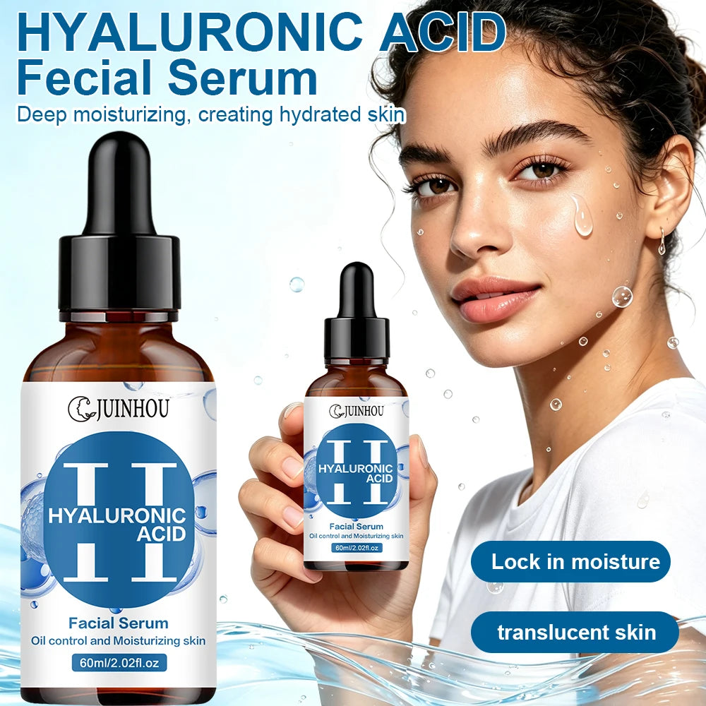 JUINHOU 4pcs Vitamin C + Retinol +Sakura + Hyaluronic Acid Serum Brightening & Hydration Combo Supple Skin For All Skin Type