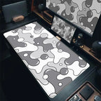Gaming Mouse Pads Large Size Table Pad Blue White Strata Liquid Mouse Pad Computer Play Mat Leather Mouse Pad Keyboard Desk Mat
